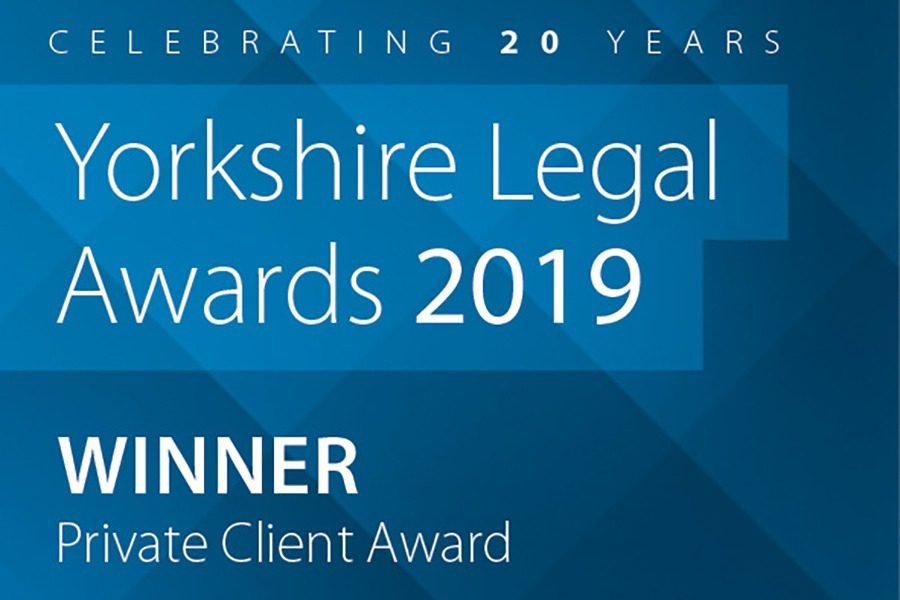 Yorkshire Legal Awards 2019 Winner