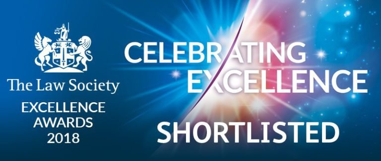 Shortlisted for The Law Society Excellence Awards 2018.