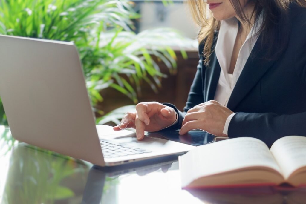Woman on laptop